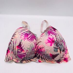 Victorias Secret PINK Date Super Push-up Padded Palm Front Close Bra 34DDD